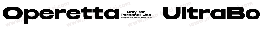Operetta8 UltraBold字体转换